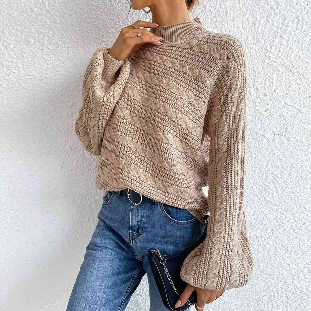 Sylvara | Cozy Cable Knit Sweater for Women Warm Fashion