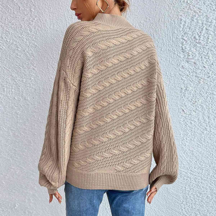 Sylvara | Cozy Cable Knit Sweater for Women Warm Fashion