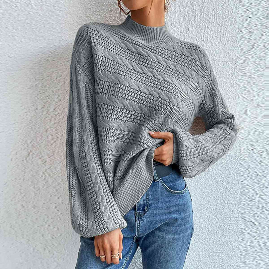 Sylvara | Cozy Cable Knit Sweater for Women Warm Fashion