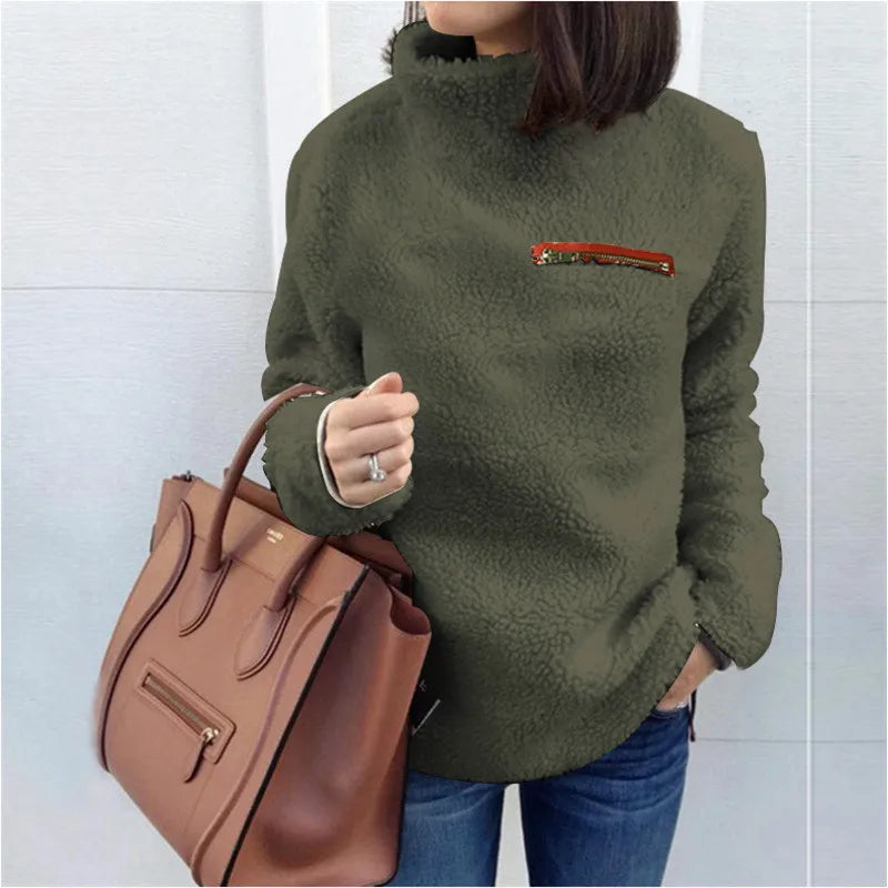 Zelithia | Cozy Turtleneck Sweater for Stylish Winter Layering