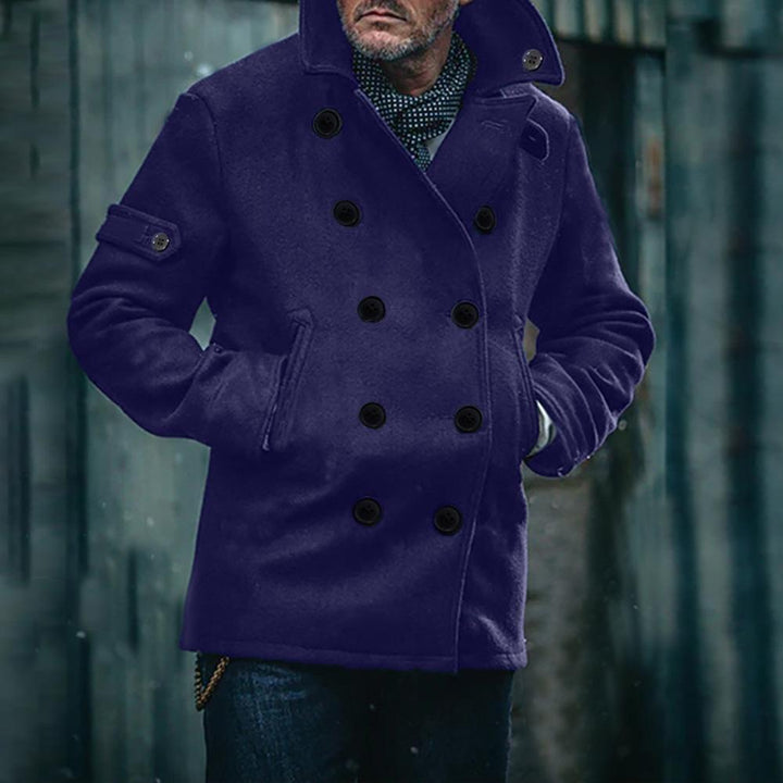 Zyric | Double Breasted Men's Coat for Stylish Elegance