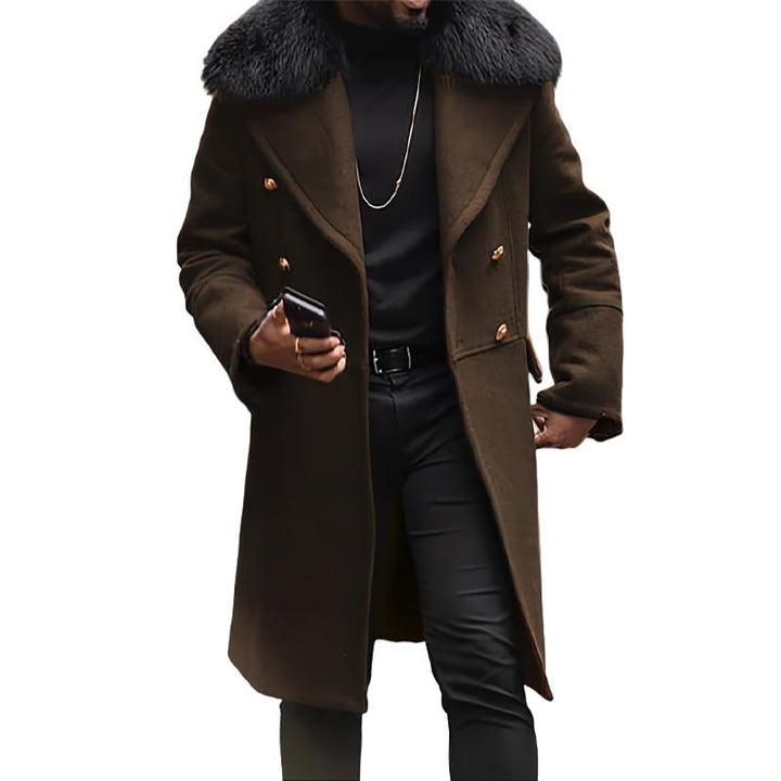 Zyren | Stylish Double-Breasted Men's Winter Coat