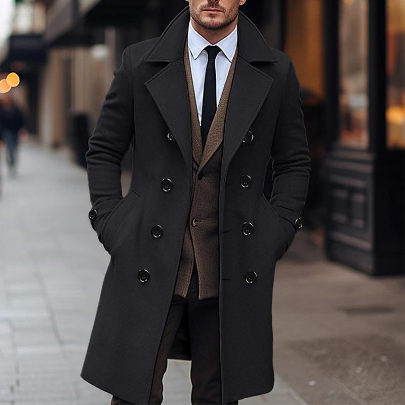 Ryven | Double Breasted Men's Coat for Timeless Elegance