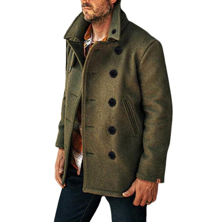 Zyric | Double Breasted Men's Coat for Stylish Elegance